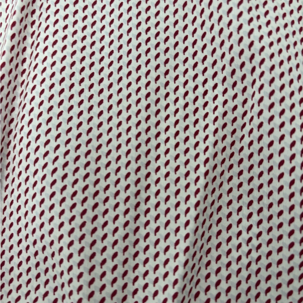 Michael Kors Red and White Patterned Dress Shirt